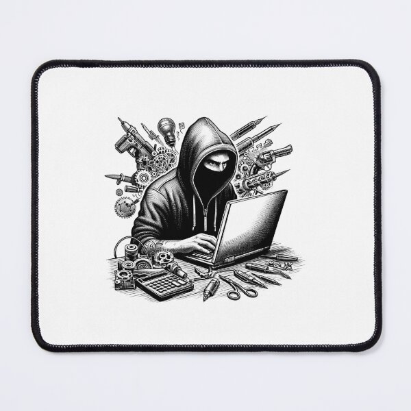 Item preview, Invisible Invader Hooded Cyber Criminal designed and sold by NTGUILTY.