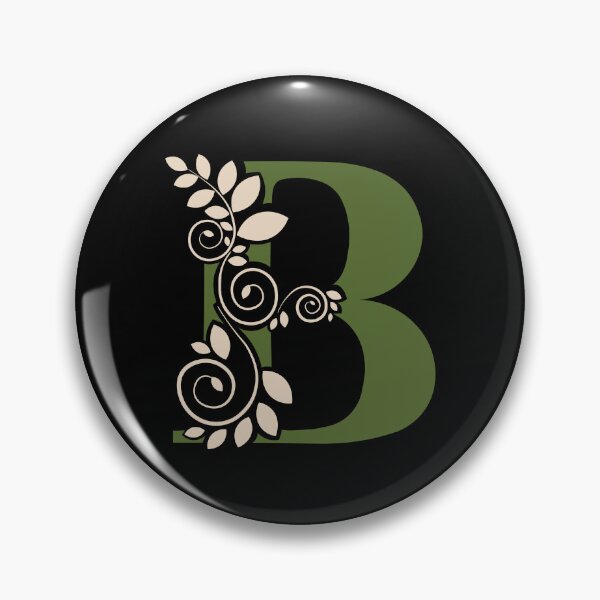 Item preview, Monograma floral – Letra B – Verde oliva y beige arena – (Personalizable) designed and sold by sabantha.