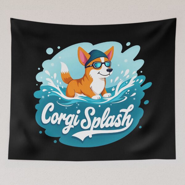 Item preview, Synchronized Swimmer Corgi – Corgi Splash Aquatic Harmony designed and sold by zoughlal.