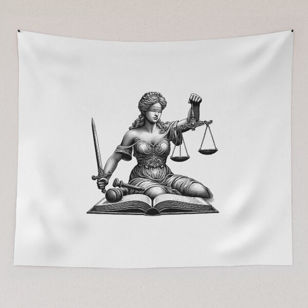 Item preview, Portrait of Lady Justice Art designed and sold by NTGUILTY.