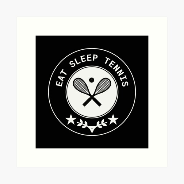 Artikel-Vorschau von Eat Sleep Tennis Sportabzeichen, designt und verkauft von miaa-artistshop.