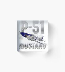 P-51 Mustang Acrylic Block