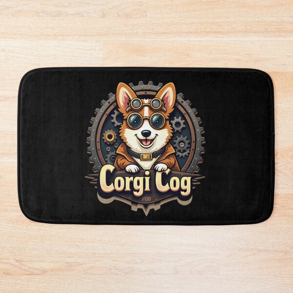 Item preview, Steampunk Inventor Corgi – Corgi Cog Retro-Futuristic Charm designed and sold by zoughlal.