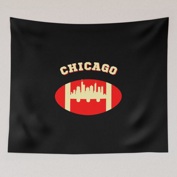 Item preview, Día del partido de fútbol americano en Chicago Skyline designed and sold by GabrieSketcham.