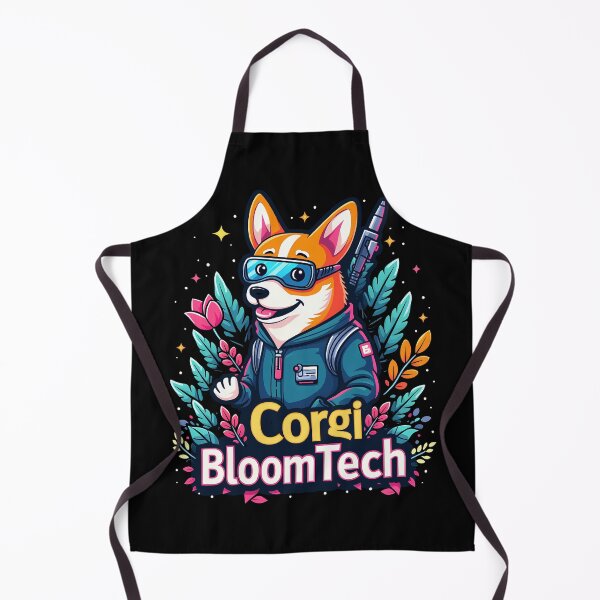 Item preview, Futuristic Botanist Corgi – Corgi BloomTech Eco-Friendly Innovation designed and sold by zoughlal.