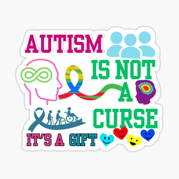 Item preview, Autism is Not a Curse, It's a Gift designed and sold by ArtDesignTp.