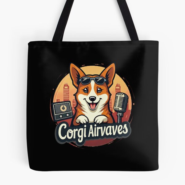 Item preview, Retro Radio Host Corgi – Corgi Airwaves Nostalgic Broadcast designed and sold by zoughlal.