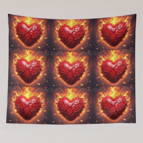 Item preview, Heart on Fire 1 designed and sold by Heartbreaker Creative.