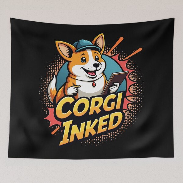 Item preview, Comic Book Artist Corgi – Corgi Inked Vivid Imagination designed and sold by zoughlal.