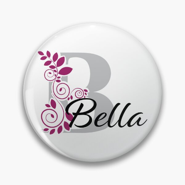 Item preview, Bella – Diseño de nombre floral - negro y rojo - (personalizable) designed and sold by sabantha.