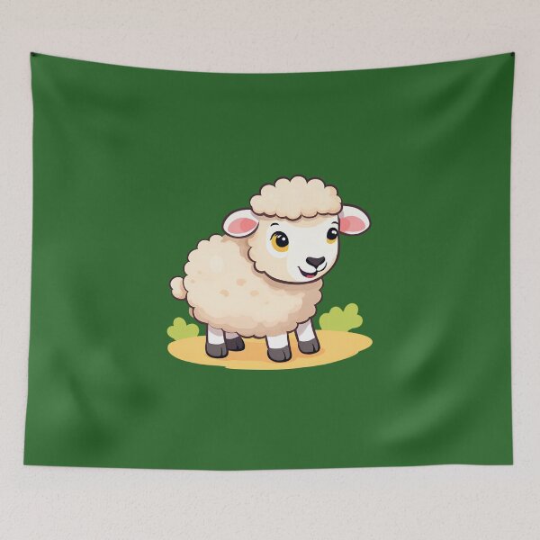 Item preview, baby sheep in the pasture designed and sold by marvinins.