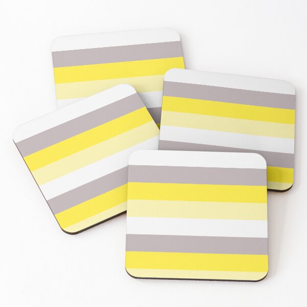 Item preview, Horizontal stripes | Yellow stripes | Gray stripes | White stripes designed and sold by dfly-creations.