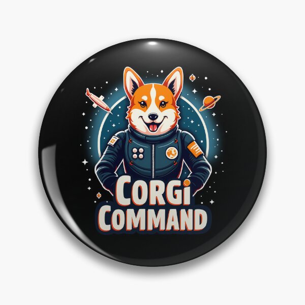 Item preview, Space Station Commander Corgi – Corgi Command Interstellar Adventure designed and sold by zoughlal.