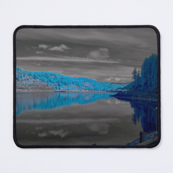 Item preview, Lake and reflection in 665nm infrared blue edit  designed and sold by Cblifeisgood.