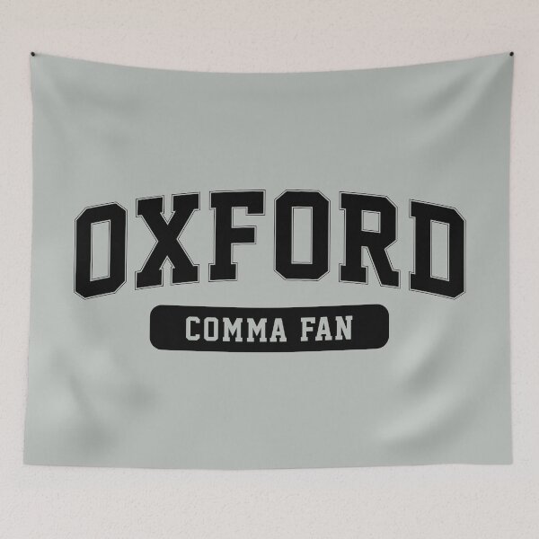 Item preview, oxford comma fan | dark designed and sold by DesignsByAND.