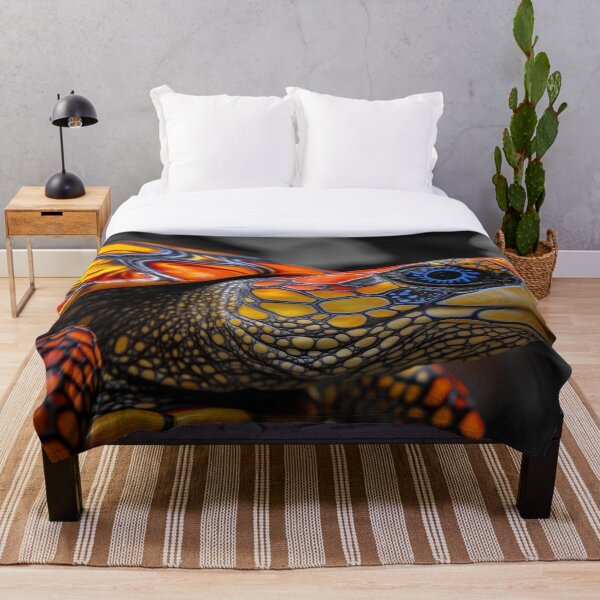 Item preview, Vibrant Colored Turtle with Blue Eyes designed and sold by DigiCre8.