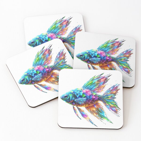 Item preview, Prism Glow Geometric Fish designed and sold by GloriousArtSKD.