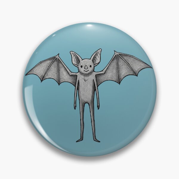 Artikelvorschau, Manbat | Wunderliches handgezeichnetes Fledermaus-Illustrations-Kinder-T-Shirt – Einzigartiges und süßes Tierdesign für Kinderbekleidung und Geschenke entworfen und verkauft von Space Hyenas.