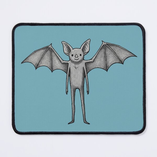 Item preview, Manbat | Whimsical Hand-Drawn Bat Illustration Kids T-Shirt - Unique and Cute Animal Design for Children's Apparel and Gifts designed and sold by Space Hyenas.