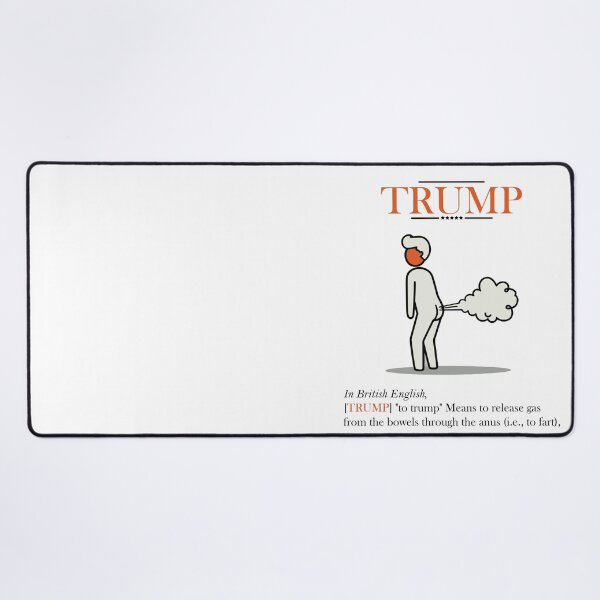 Item preview, British Slang Definition Print: 'Trump' - A humorous illustration explaining the British English meaning of the word 'trump, Made 2025 designed and sold by Space Hyenas.