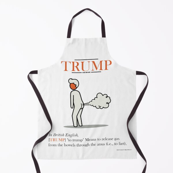 Item preview, British Slang Definition Print: 'Trump' - A humorous illustration explaining the British English meaning of the word 'trump, Made 2025 designed and sold by Space Hyenas.