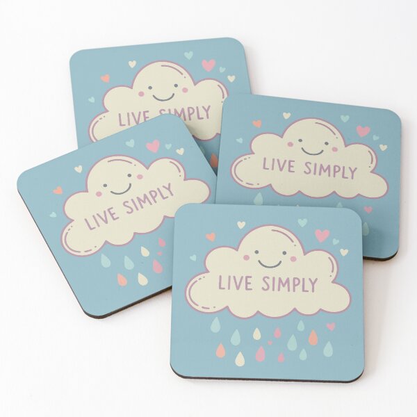 Item preview, A Gentle Reminder to Live Simply: A Cloud of Pastel Dreams and Heartfelt Rain. designed and sold by Space Hyenas.