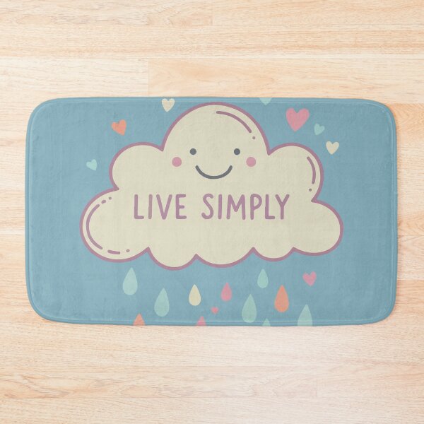 Item preview, A Gentle Reminder to Live Simply: A Cloud of Pastel Dreams and Heartfelt Rain. designed and sold by Space Hyenas.