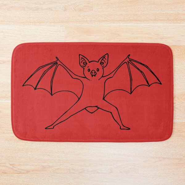 Item preview, Detailed Black Line Art Bat Illustration for Coloring Pages, Stencils, and Digital Design Projects - Cute Cartoon Animal Graphic designed and sold by Space Hyenas.