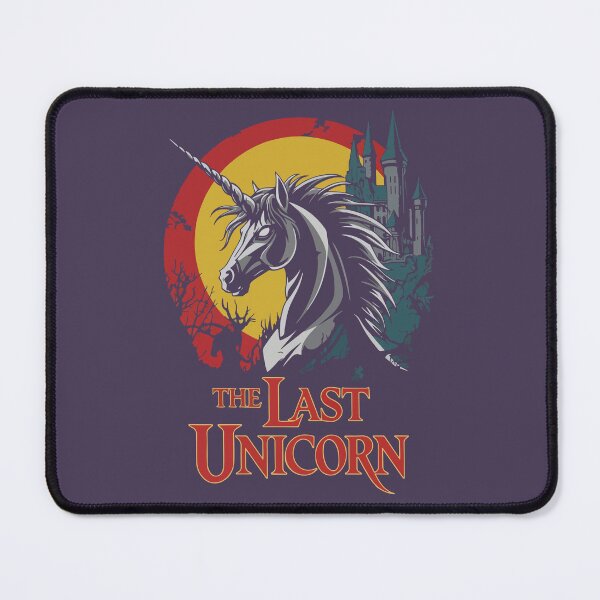 Item preview, Heavy Metal Inspired The Last Unicorn Graphic - Distressed Gothic Design with Mythical Unicorn and Castle - Dark Fantasy Movie Merch designed and sold by Space Hyenas.