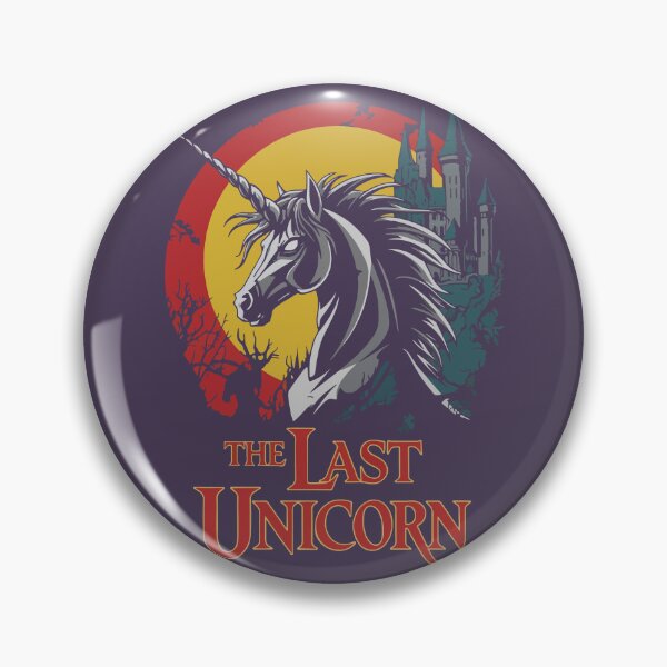 Item preview, Heavy Metal Inspired The Last Unicorn Graphic - Distressed Gothic Design with Mythical Unicorn and Castle - Dark Fantasy Movie Merch designed and sold by Space Hyenas.