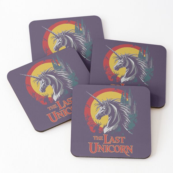 Item preview, Heavy Metal Inspired The Last Unicorn Graphic - Distressed Gothic Design with Mythical Unicorn and Castle - Dark Fantasy Movie Merch designed and sold by Space Hyenas.