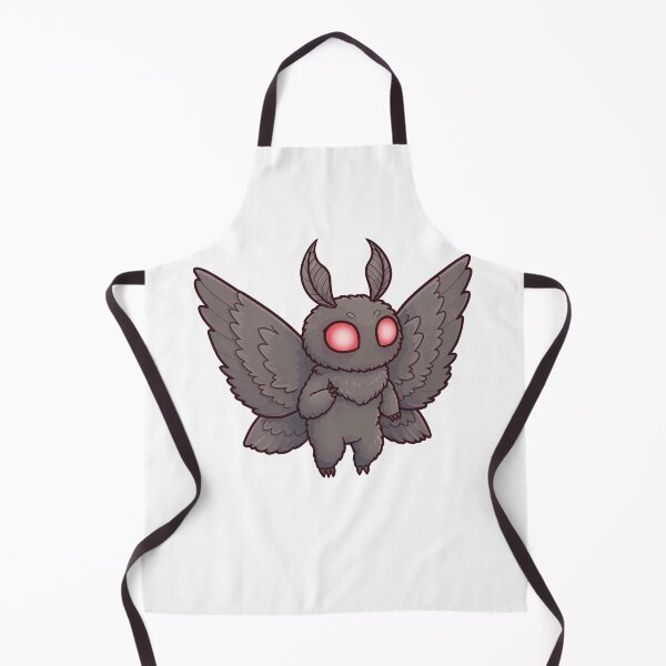Item preview, Chibi Mothman Illustration with Glowing Red Eyes - Cute and Spooky Cryptid Design for Digital Download and Sticker Art designed and sold by Space Hyenas.