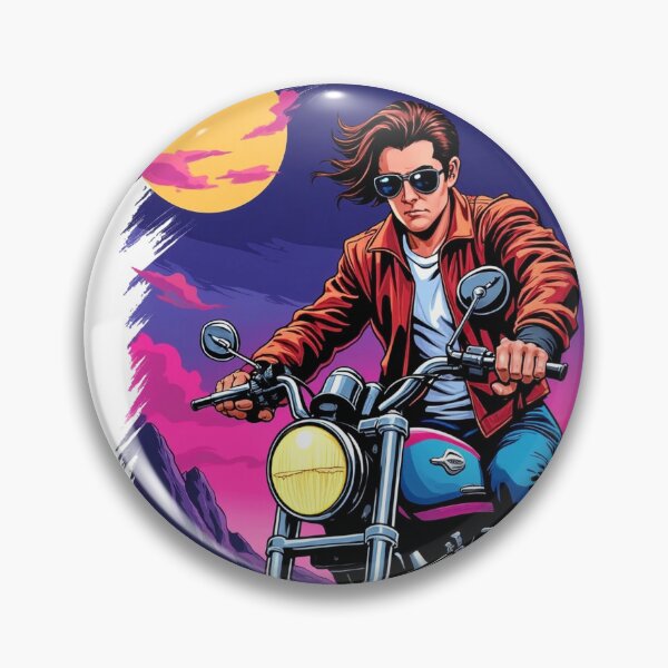 Artikelvorschau, Motorradabenteuer bei Nacht entworfen und verkauft von JonelleTshirts.