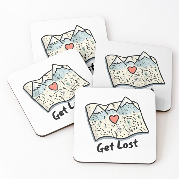 Item preview, Get Lost Map design  designed and sold by DesignStudio135.