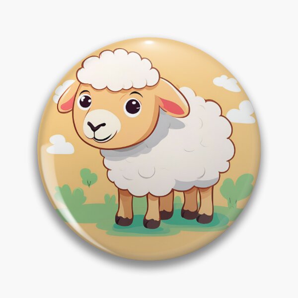 Item preview, little white sheep in the green pasture designed and sold by marvinins.