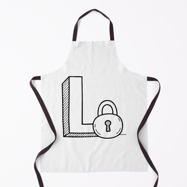 Item preview, An Illustration of Lock beside letter L designed and sold by rasagamastore.