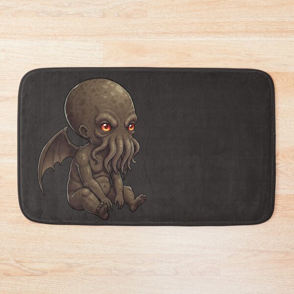 Item preview, Chibi Baby Cthulhu Illustration with Glowing Red Eyes - Cute and Spooky Cosmic Horror Design and Sticker Art designed and sold by Space Hyenas.