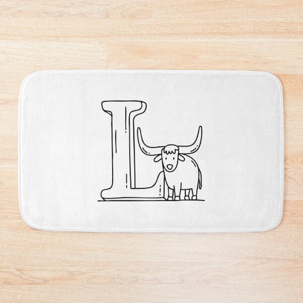 Item preview, An Illustration of Longhorn beside letter L designed and sold by rasagamastore.
