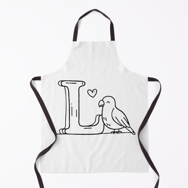 Item preview, An Illustration of Lovebird beside letter L designed and sold by rasagamastore.