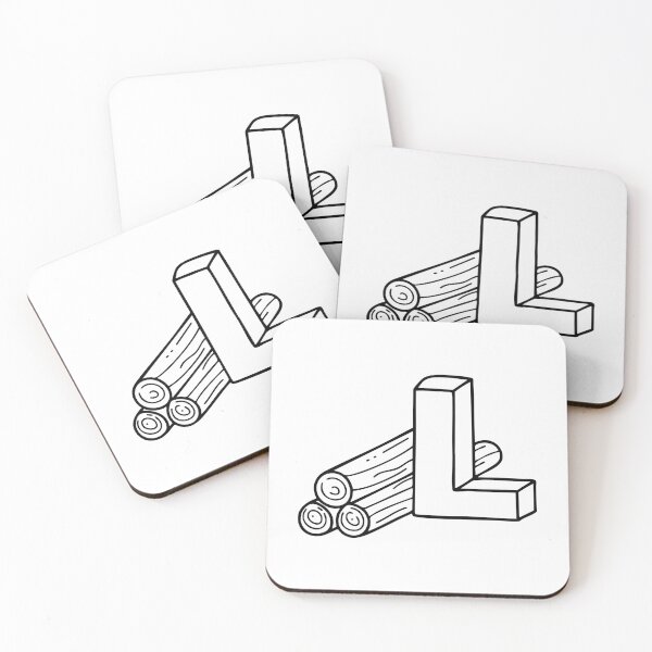 Item preview, An Illustration of Lumber beside letter L designed and sold by rasagamastore.