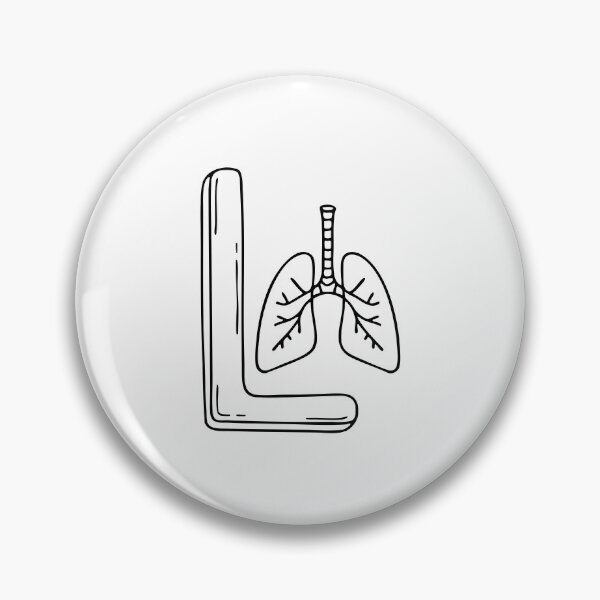 Item preview, An Illustration of Lung beside letter L designed and sold by rasagamastore.