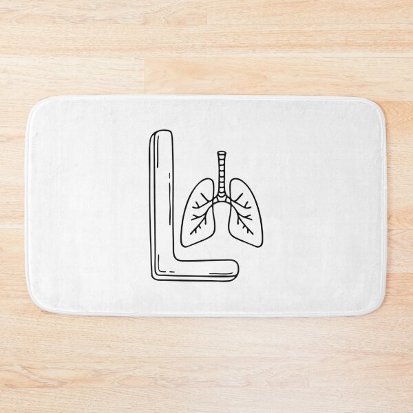 Item preview, An Illustration of Lung beside letter L designed and sold by rasagamastore.
