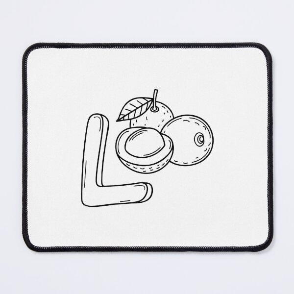 Item preview, An Illustration of Lychee beside letter L designed and sold by rasagamastore.