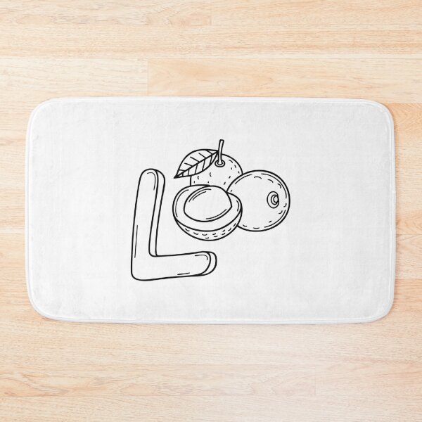 Item preview, An Illustration of Lychee beside letter L designed and sold by rasagamastore.