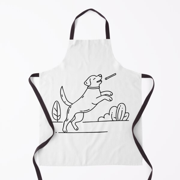 Item preview, Labrador jumping excitedly to catch a stick in mid-air in the park designed and sold by rasagamastore.