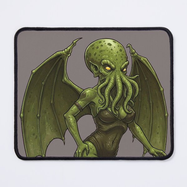 Item preview, HOT Cthulhu Pin-Up - Lovecraftian Mythos Inspired Digital Art - Unique and Mature Fantasy Illustration with Tentacle Details designed and sold by Space Hyenas.