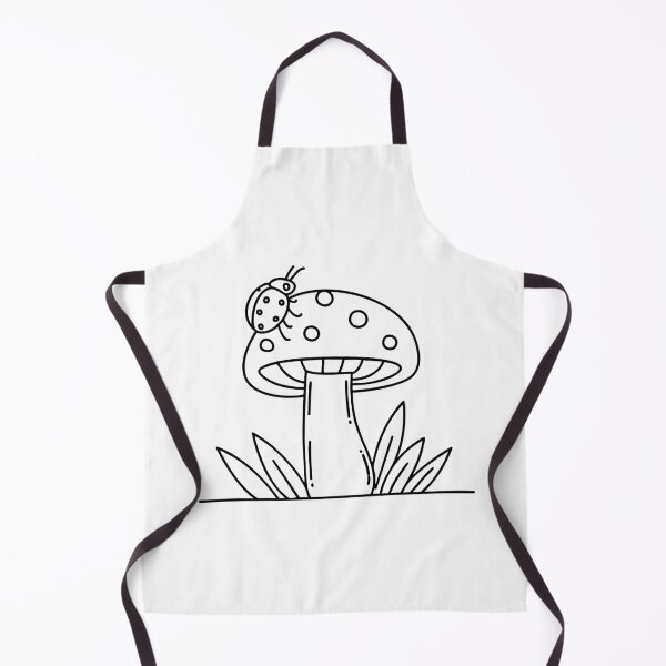Item preview, Ladybug perched on a mushroom in a forest setting designed and sold by rasagamastore.