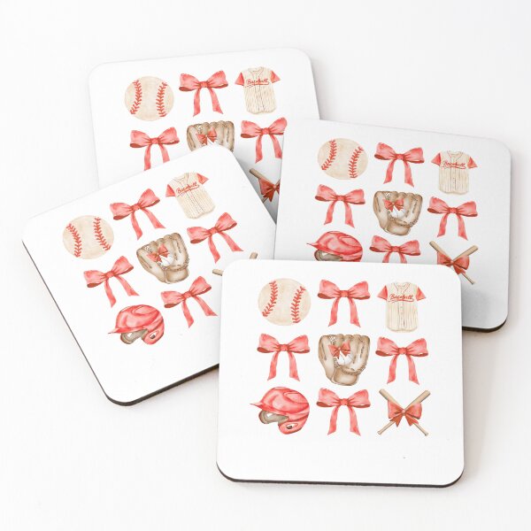 Item preview, Cute Baseball Bow Illustration designed and sold by JoelFox165.