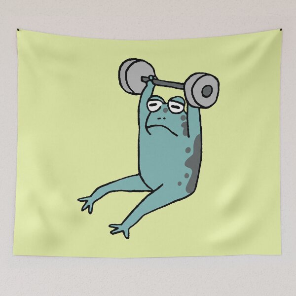 Item preview, Struggling Frog Weightlifting designed and sold by zzz888.