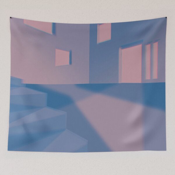 Item preview, Liminal Blue Stairs designed and sold by Ariana Black.